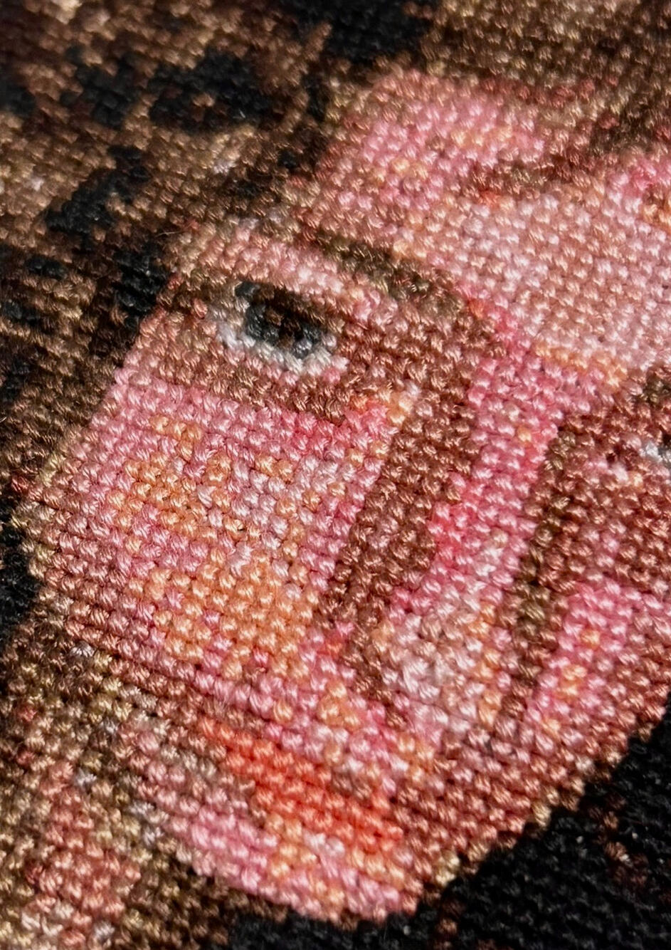 close-up of Self-portrait